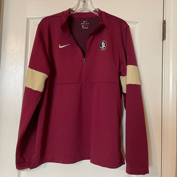 Nike Dri-Fit Florida State Seminoles Coaches Sideline Quarter Zip Pullover XL - Picture 3 of 10
